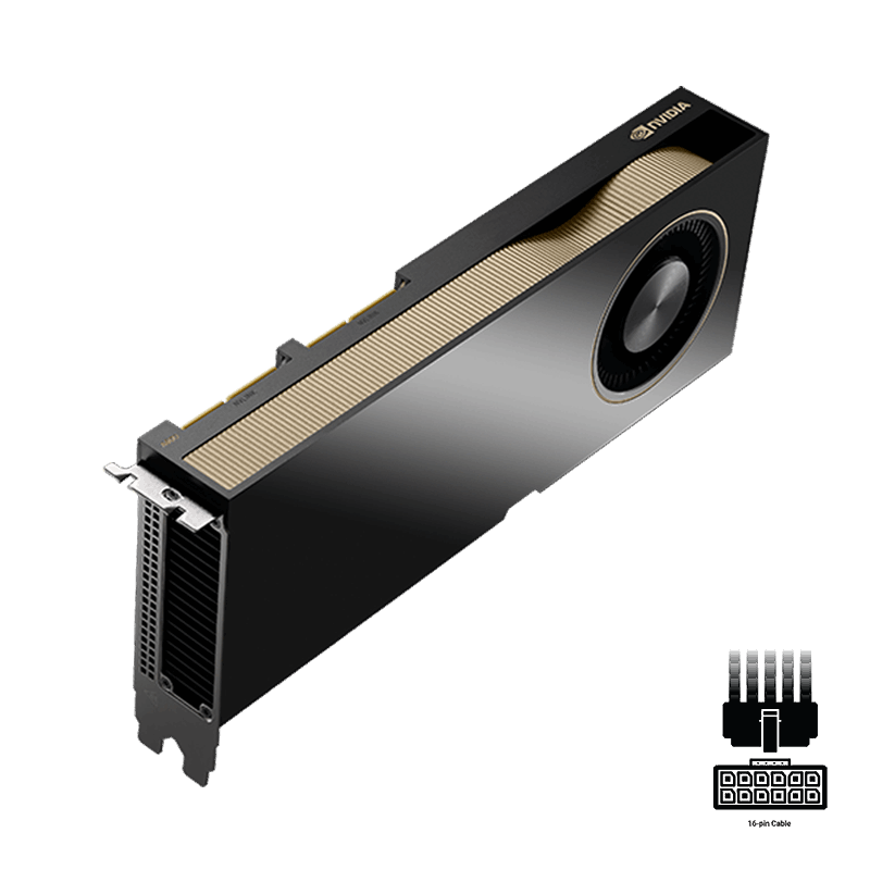 PNY NVIDIA A800 active w/NVAIE PCI-Express x16 Gen 4.0, Dual Slot, 40 GB HBM2 ECC 5120-bit, NVlink Support