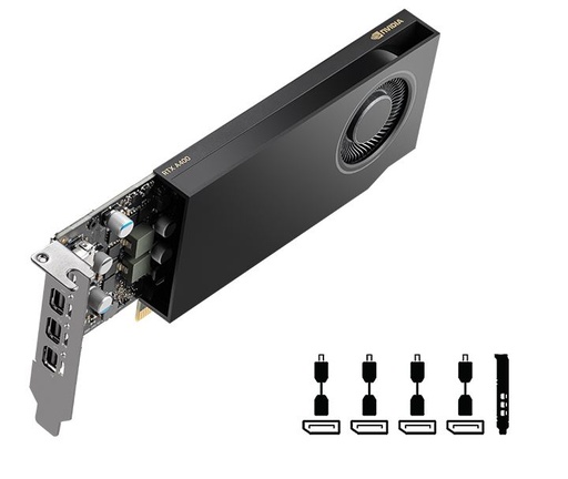 [VCNRTXA400-PL] PNY NVIDIA A400 Low Profile